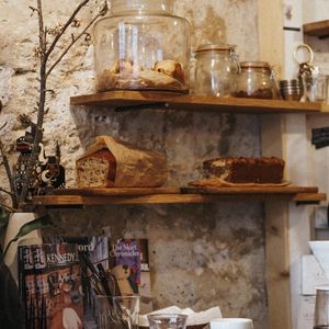Preview wallpaper bread, pastries, shelves, kitchen