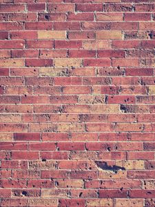 Preview wallpaper brick wall, bricks, red, wall, texture