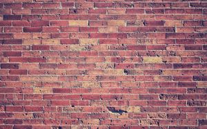 Preview wallpaper brick wall, bricks, red, wall, texture