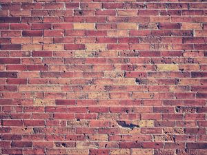 Preview wallpaper brick wall, bricks, red, wall, texture