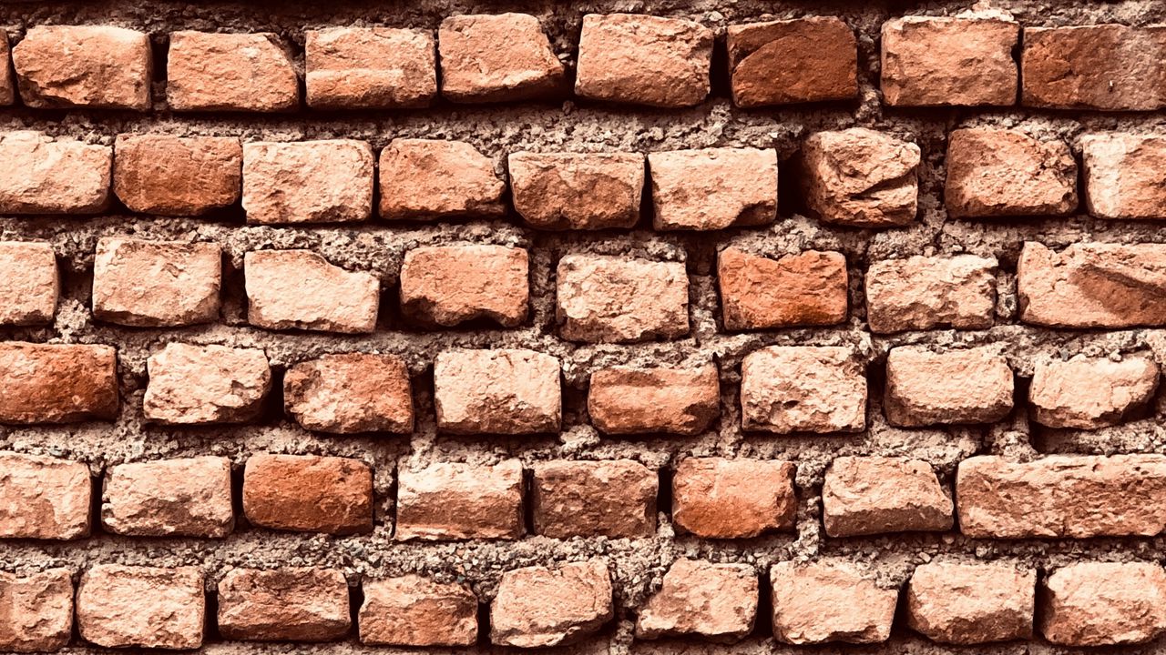 Wallpaper brick wall, bricks, texture, old