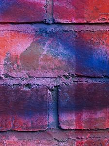 Preview wallpaper brick wall, multicolored, texture