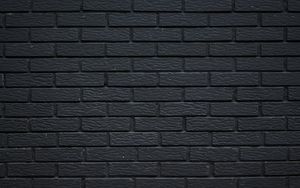 Preview wallpaper brick, wall, texture, black