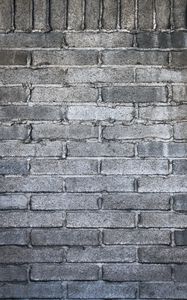 Preview wallpaper brick wall, wall, bricks, gray