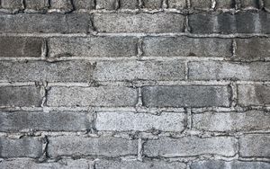 Preview wallpaper brick wall, wall, bricks, gray