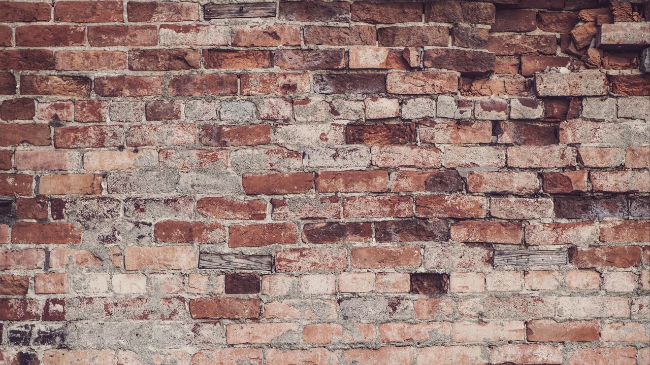 Wallpaper brick wall, wall, bricks, texture
