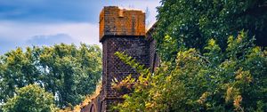 Preview wallpaper bricks, arches, trees, nature
