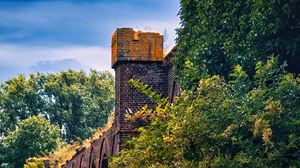 Preview wallpaper bricks, arches, trees, nature
