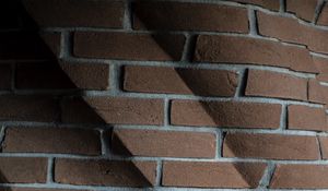 Preview wallpaper bricks, brick wall, wall, shadow, texture