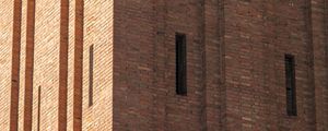 Preview wallpaper bricks, building, facade, orange, edges