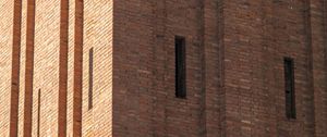 Preview wallpaper bricks, building, facade, orange, edges