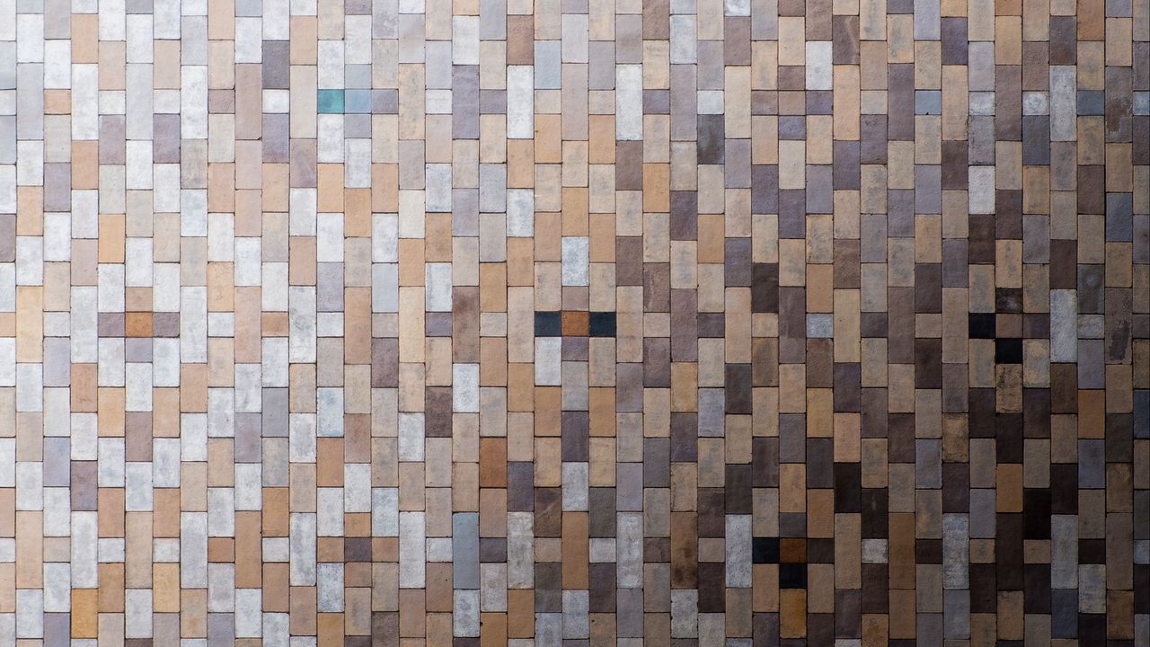 Wallpaper bricks, mosaic, pattern, texture