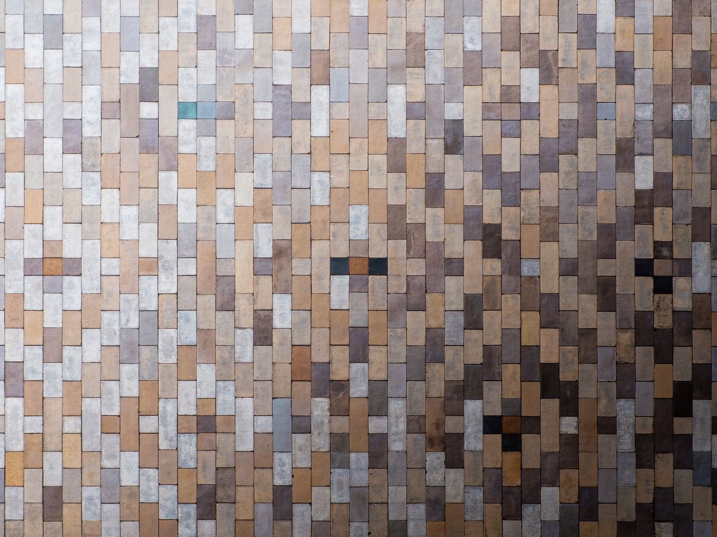 Download wallpaper 1400x1050 bricks, mosaic, pattern, texture standard