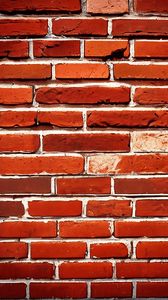 Preview wallpaper bricks, orange, wall, background, abstraction