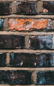 Preview wallpaper bricks, wall, paint, relief