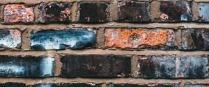 Preview wallpaper bricks, wall, paint, relief