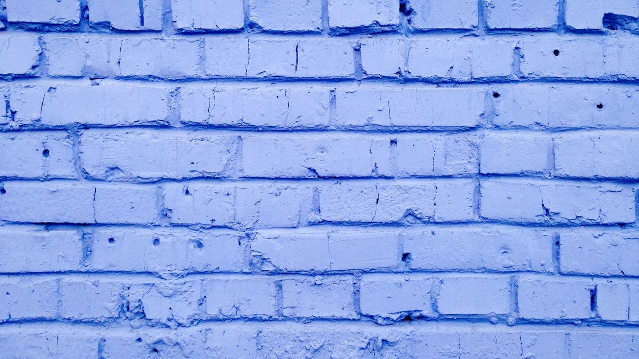 Wallpaper bricks, wall, painted, lilac