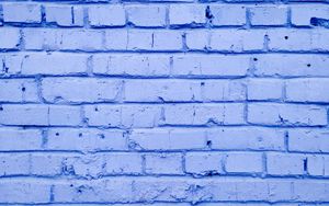 Preview wallpaper bricks, wall, painted, lilac