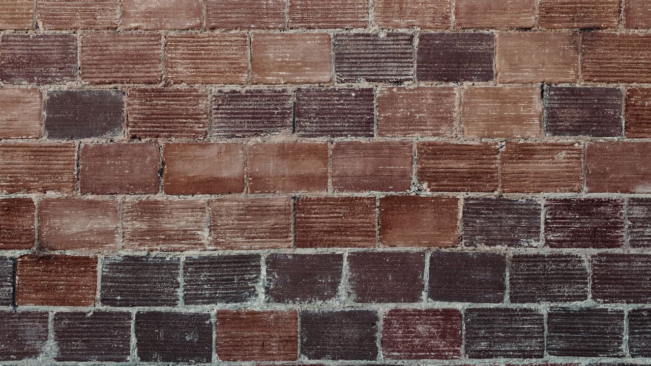 Wallpaper bricks, wall, red, brick wall, cement, texture