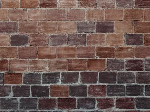 Preview wallpaper bricks, wall, red, brick wall, cement, texture