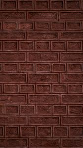 Preview wallpaper bricks, wall, relief, texture, brown