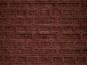 Preview wallpaper bricks, wall, relief, texture, brown