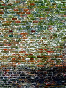 Preview wallpaper bricks, wall, relief, texture, colorful