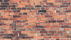 Preview wallpaper bricks, wall, texture, orange