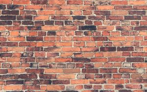 Preview wallpaper bricks, wall, texture, orange