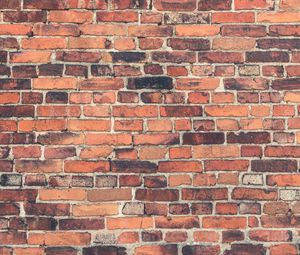 Preview wallpaper bricks, wall, texture, orange