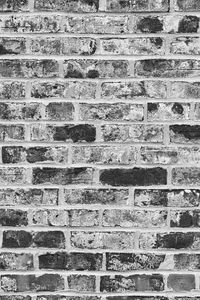 Preview wallpaper bricks, wall, texture, relief, black and white