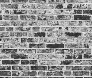 Preview wallpaper bricks, wall, texture, relief, black and white