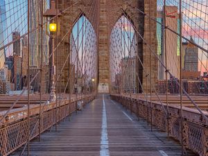 Preview wallpaper bridge, arches, architecture, cables