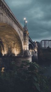 Preview wallpaper bridge, architecture, city, dusk