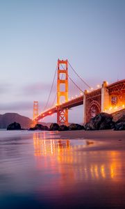 Preview wallpaper bridge, architecture, construction, lights, backlight