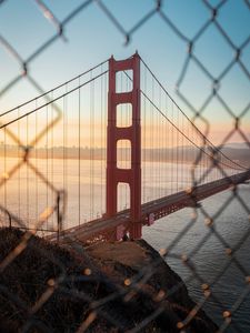 Preview wallpaper bridge, architecture, construction, bay, shore