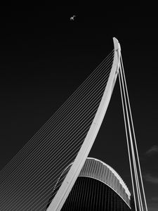 Preview wallpaper bridge, architecture, design, bw, minimalism