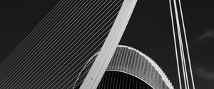 Preview wallpaper bridge, architecture, design, bw, minimalism