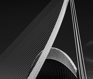 Preview wallpaper bridge, architecture, design, bw, minimalism