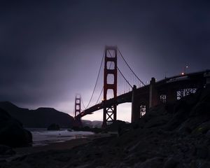 Preview wallpaper bridge, architecture, fog, dusk