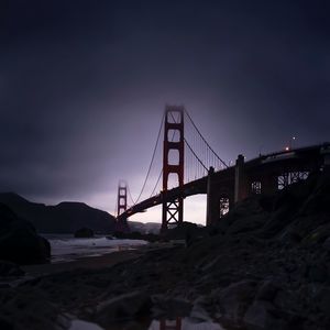Preview wallpaper bridge, architecture, fog, dusk