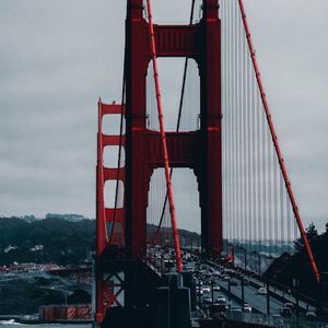 Preview wallpaper bridge, architecture, movement, fog, city