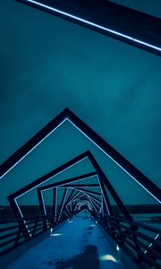 Preview wallpaper bridge, architecture, night, backlight