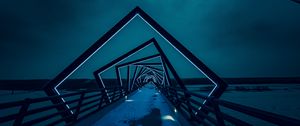 Preview wallpaper bridge, architecture, night, backlight