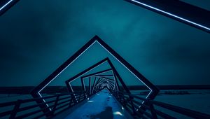 Preview wallpaper bridge, architecture, night, backlight