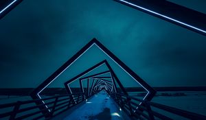 Preview wallpaper bridge, architecture, night, backlight
