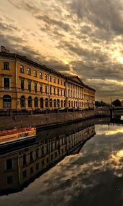 Preview wallpaper bridge, architecture, northern capital, house, city, st petersburg, street