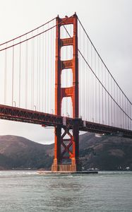 Preview wallpaper bridge, architecture, sea, water, hills