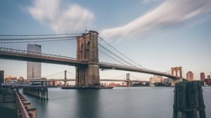 Preview wallpaper bridge, architecture, sea, water, city