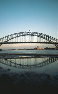 Preview wallpaper bridge, architecture, sea, water, sydney